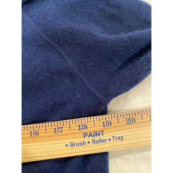 Quince 100% Cashmere Sweater Men L Blue Crewneck Soft Lightweight Knit Pullover - Picture 8 of 9